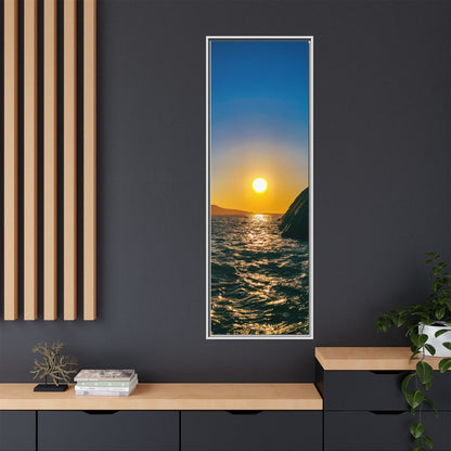 Dunquin Pier Sunset Matte Canvas, Framed (Multi-color)