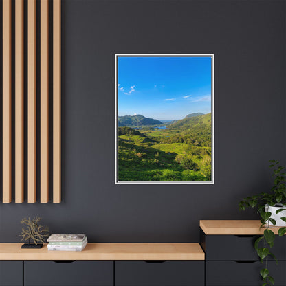 Beautiful Ladies View Matte Canvas, Framed (Multi-color)