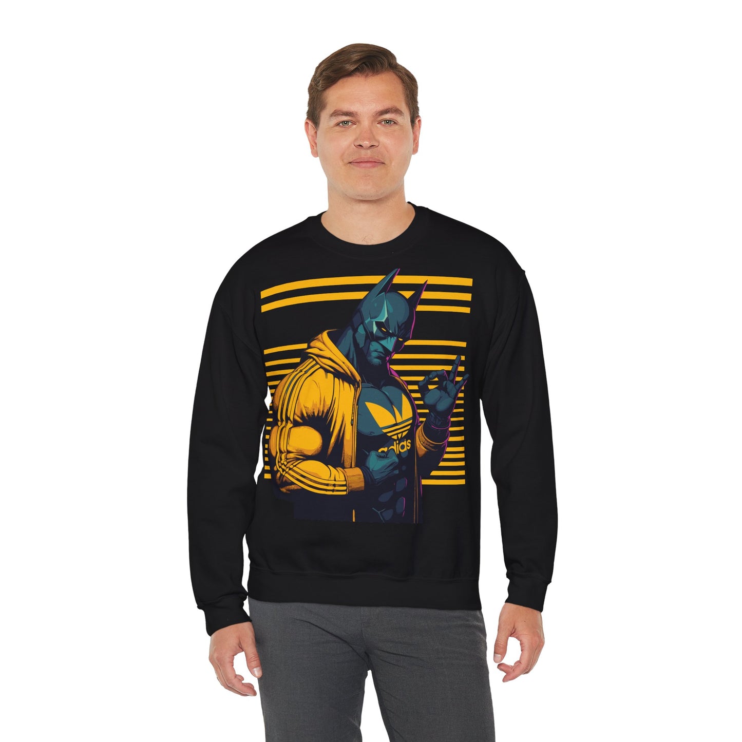 Cool Superhero Crewneck Sweatshirt with Vintage Vibe