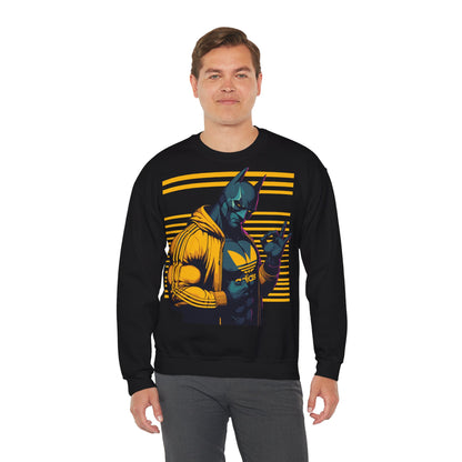 Cool Superhero Crewneck Sweatshirt with Vintage Vibe