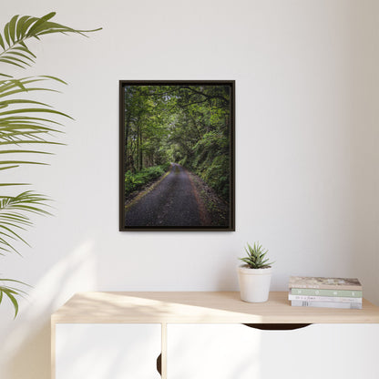 Glanageenty Forest Trail Matte Canvas, Framed (Multi-color)
