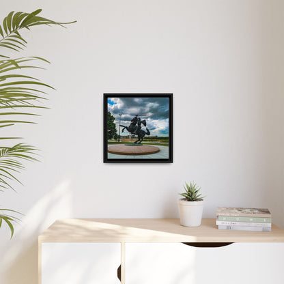 Kaunas Matte Canvas, Framed (Multi-color)