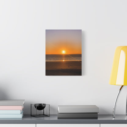 Sunset in ocean Matte Canvas, Stretched, 1.25"