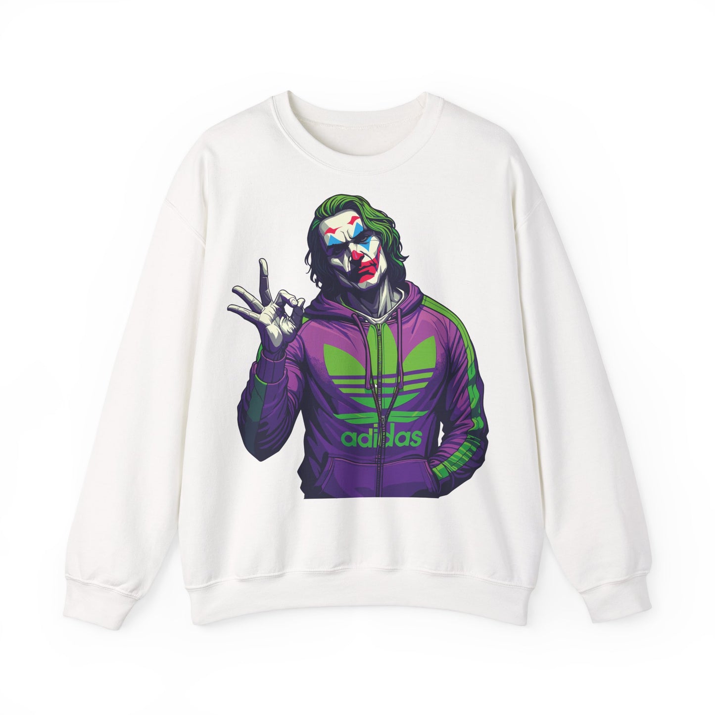 Retro Graphic Crewneck Sweatshirt - Artsy Design