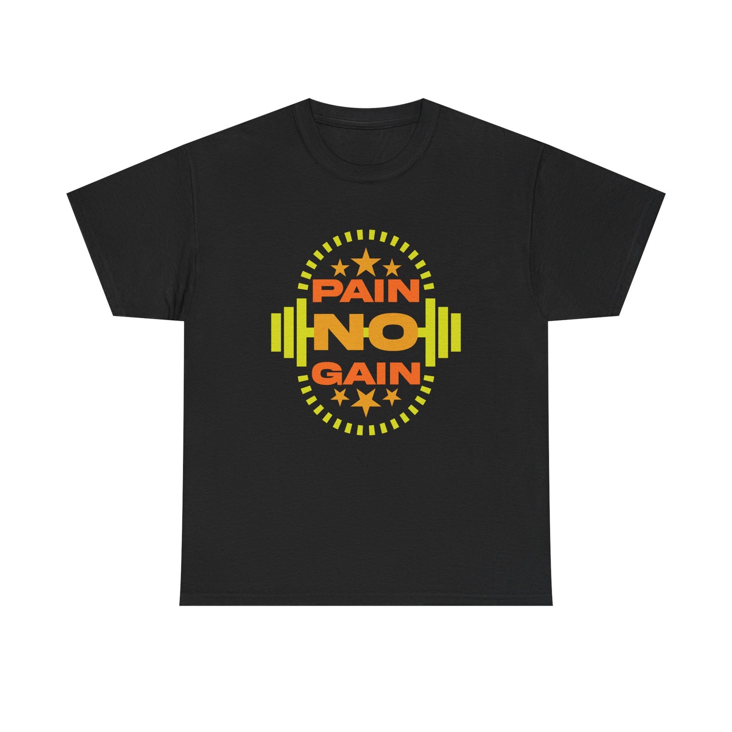 Pain No Gain Unisex Heavy Cotton Tee - Motivational Fitness Shirt