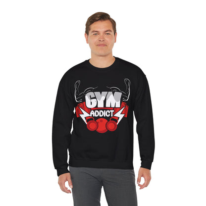 Gym Addict Crewneck Sweatshirt - Perfect Gift for Fitness Enthusiasts