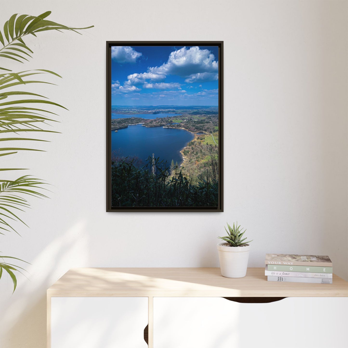 Kuckross Lake Matte Canvas, Framed (Multi-color)