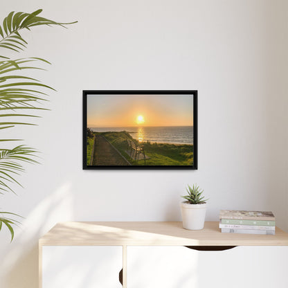 Sunset in Ballybunion 2 Matte Canvas, Framed (Multi-color)