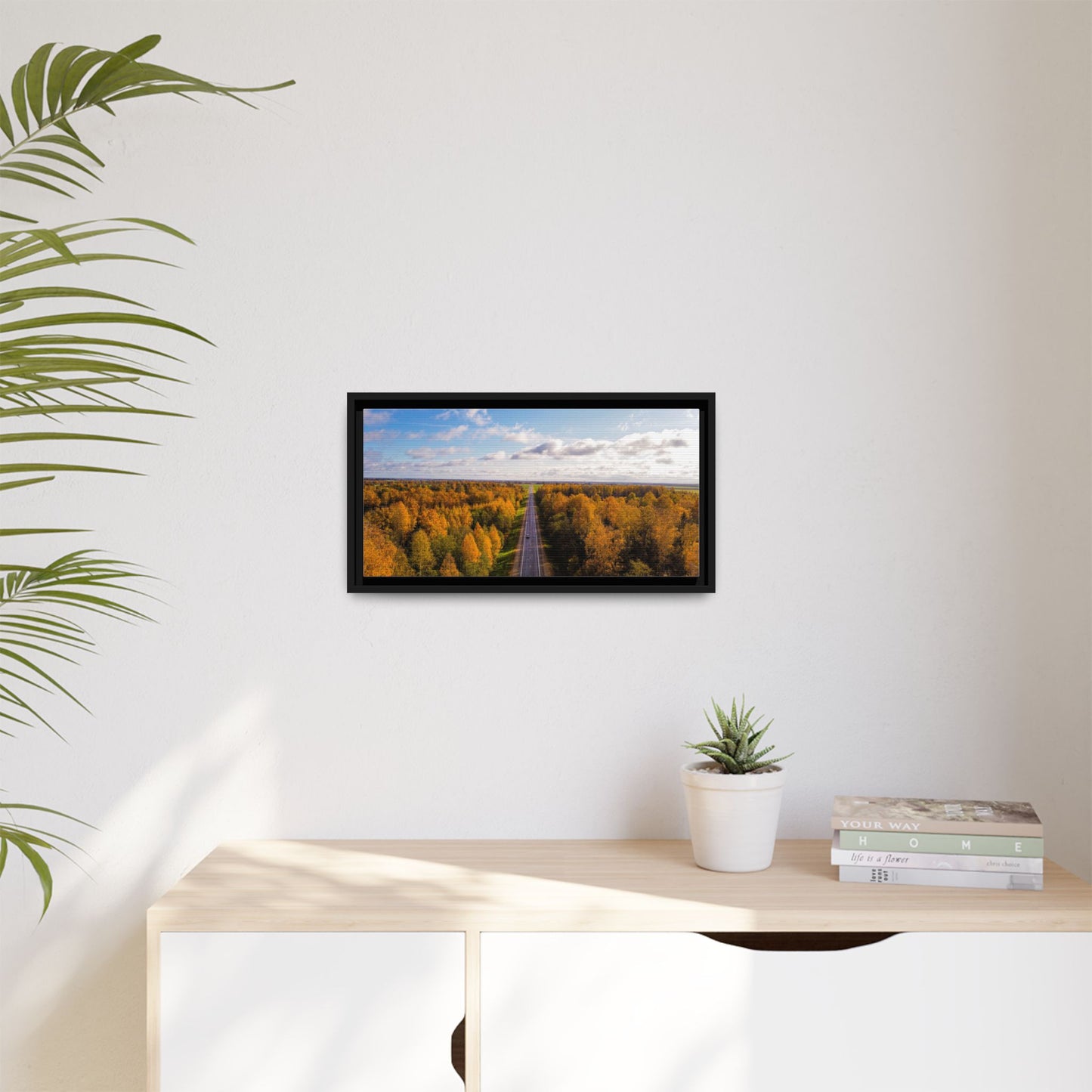 Somewhere In Lithuania Matte Canvas, Framed (Multi-color)