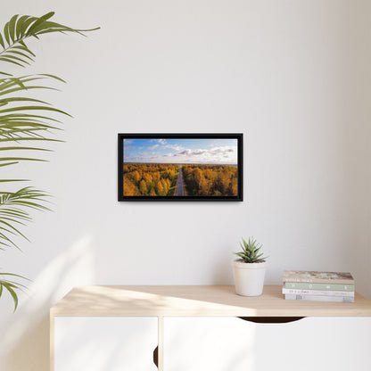 Somewhere In Lithuania Matte Canvas, Framed (Multi-color)