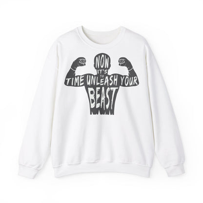 Unisex Heavy Blend™ Crewneck Sweatshirt - "Unleash Your Beast" Motivational