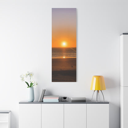Sunset in ocean Matte Canvas, Stretched, 1.25"