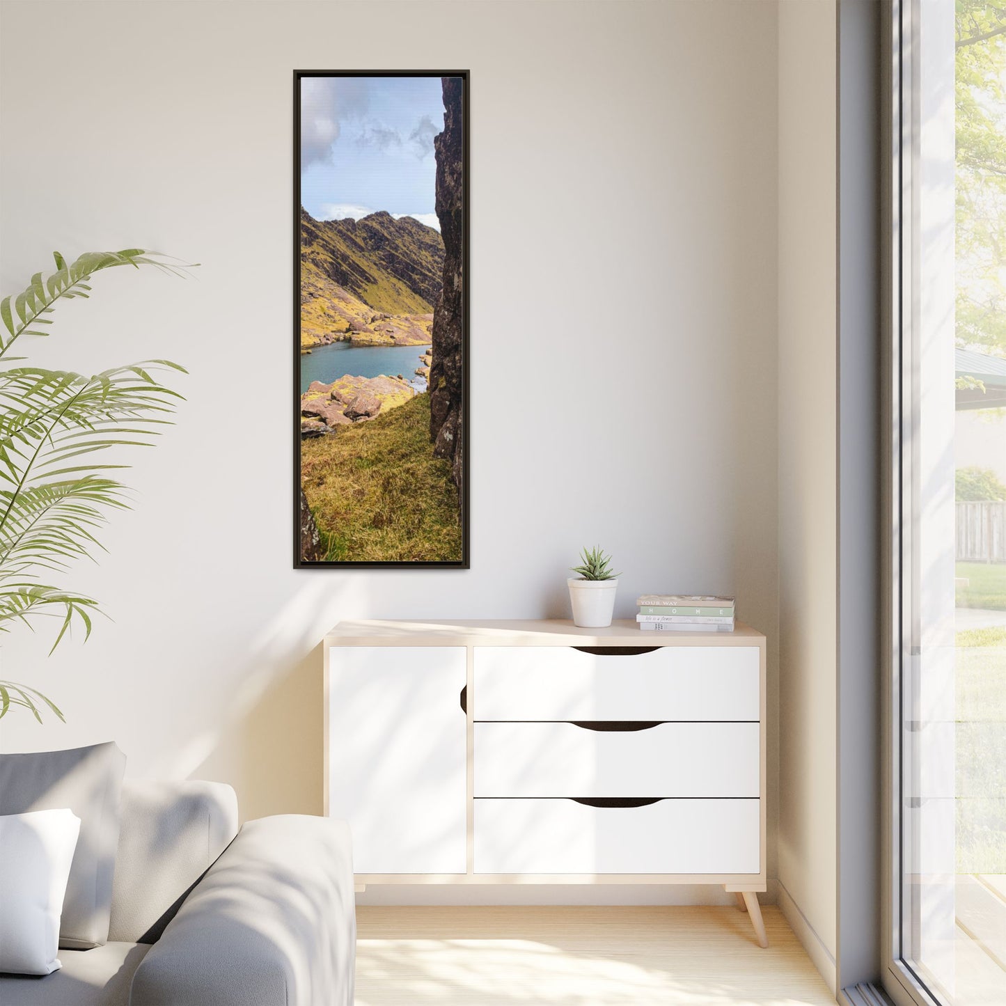 Mount Brandon Valley Matte Canvas, Framed (Multi-color)