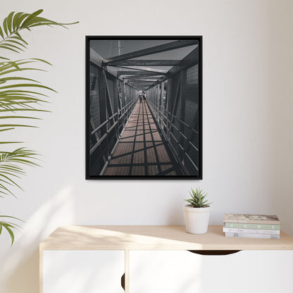 Dingle Pier Matte Canvas, Framed (Multi-color)