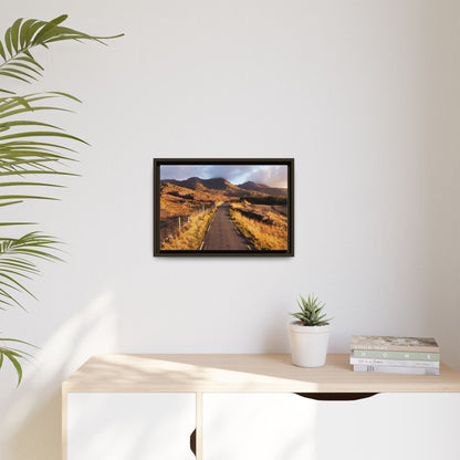 Sunset Road Matte Canvas, Framed (Multi-color)