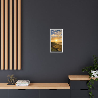 Ballybunion Sunset Castle Matte Canvas, Framed (Multi-color)