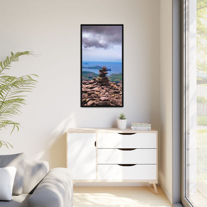 Mount Brandon Top Matte Canvas, Framed (Multi-color)