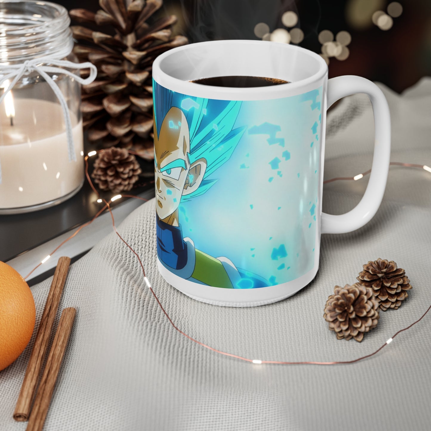 Vegeta Ceramic Coffee Mug - 11oz & 15oz - Dragon Ball Z Collectible