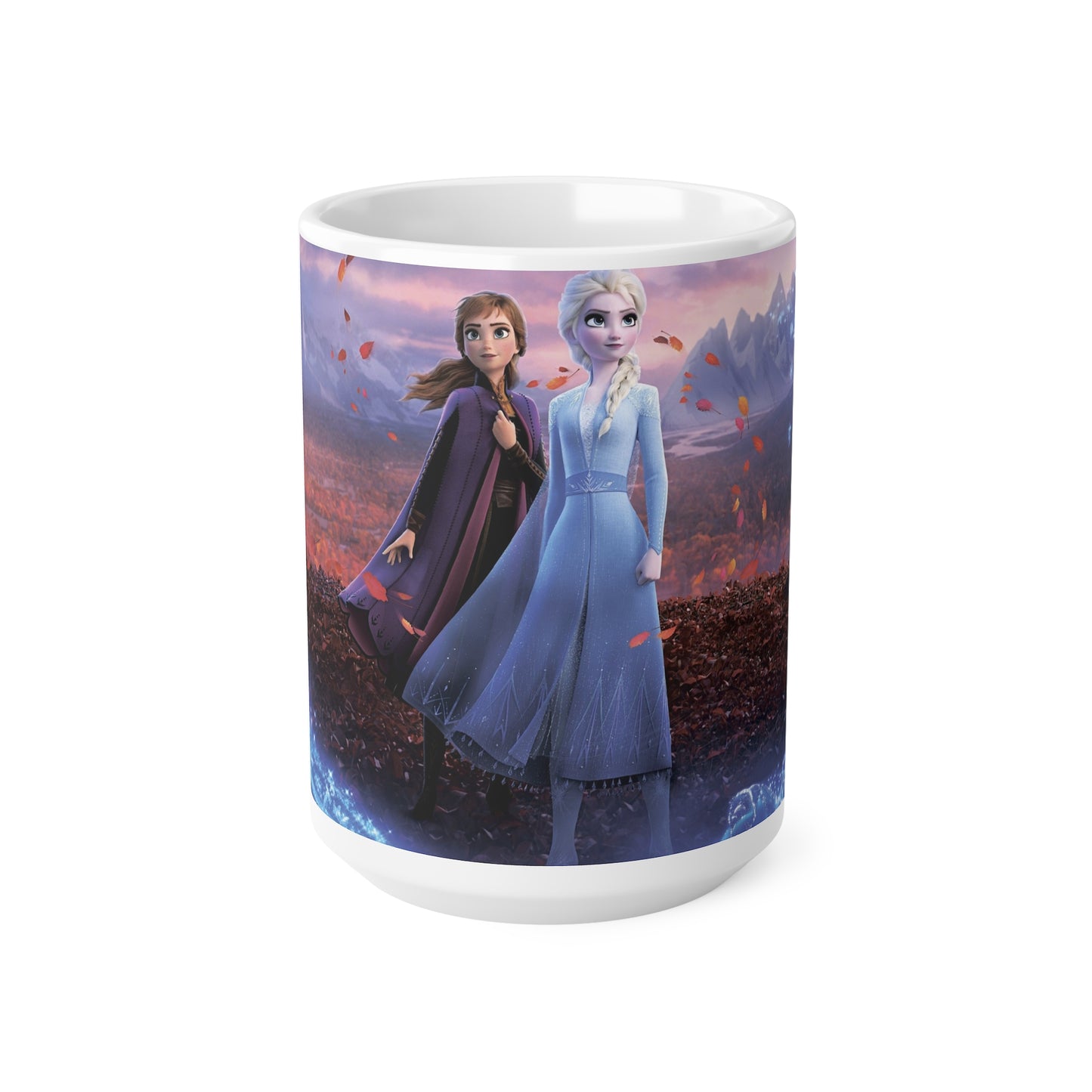Frozen-Inspired Ceramic Coffee Cups - 11oz & 15oz Magical Design for Fans