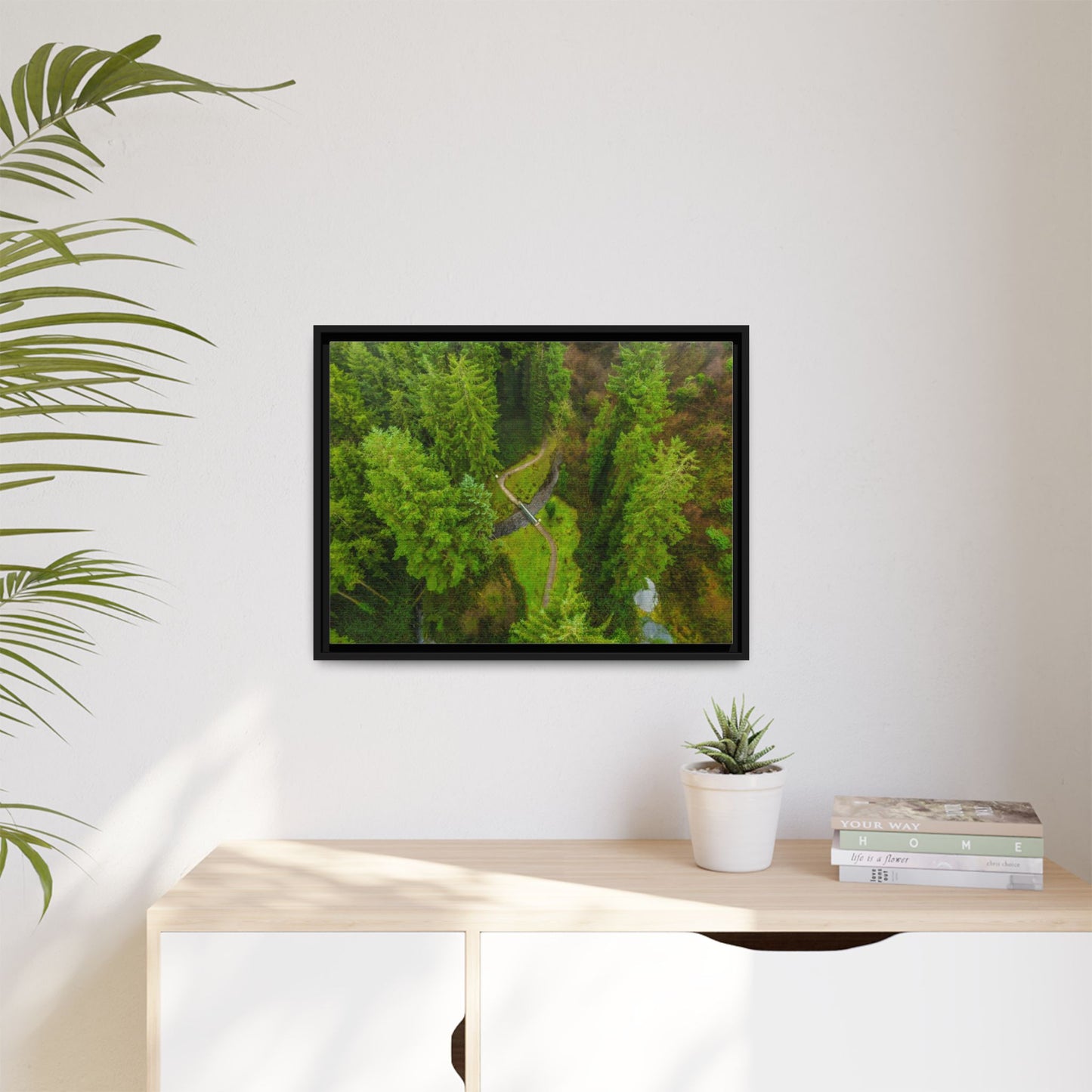 Glanageenty Forest Matte Canvas, Framed (Multi-color)