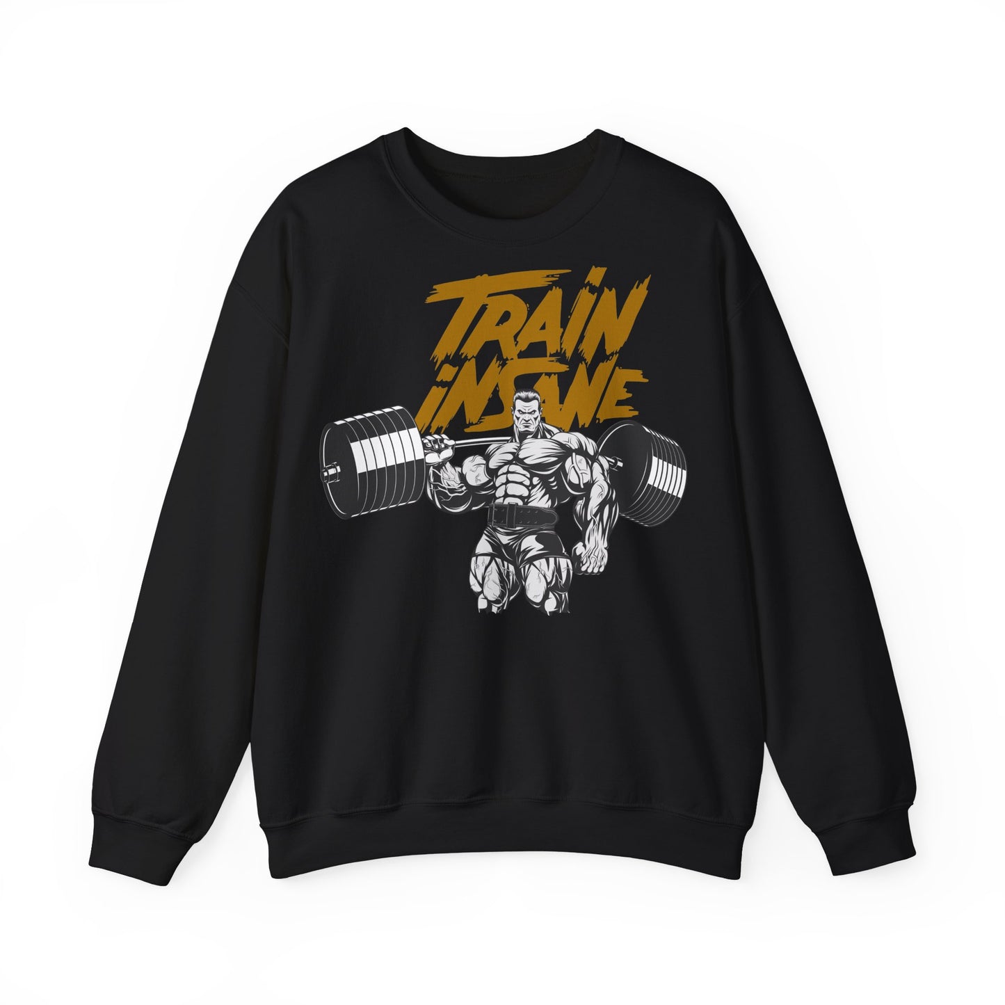 Train Insane Unisex Heavy Blend™ Crewneck Sweatshirt - Motivational Gym Sweatshirt for Fitness Lovers