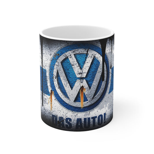VW Graffiti Style Ceramic Coffee Mug - 11oz & 15oz