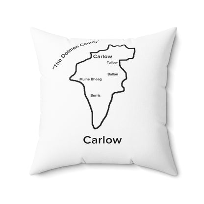 Carlow Spun Polyester Square Pillow White Edition 4 Sizes