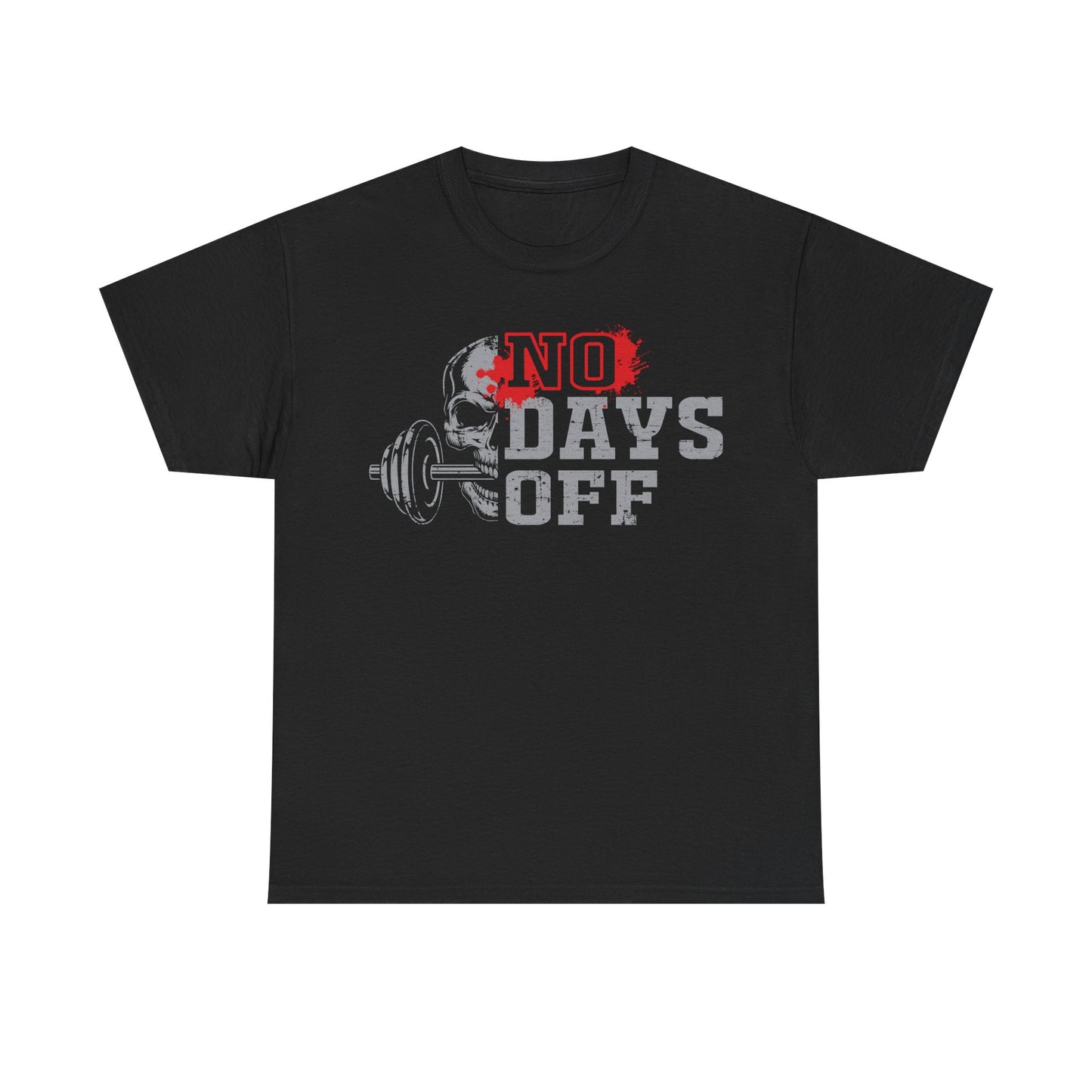 No Days Off Unisex Heavy Cotton Tee for Fitness Enthusiasts