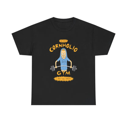 Cornholio Gym Unisex Heavy Cotton Tee - Funny Workout Shirt Black