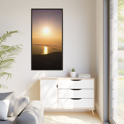 Sunset on Mount Brandon Matte Canvas, Framed (Multi-color)