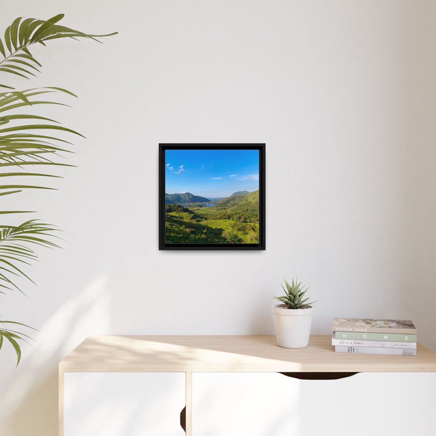 Ladies View Spring Matte Canvas, Framed (Multi-color)