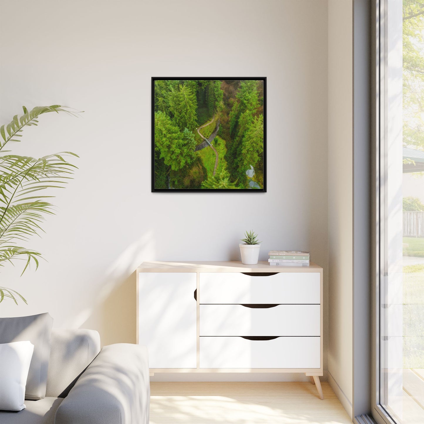 Glanageenty Forest Matte Canvas, Framed (Multi-color)