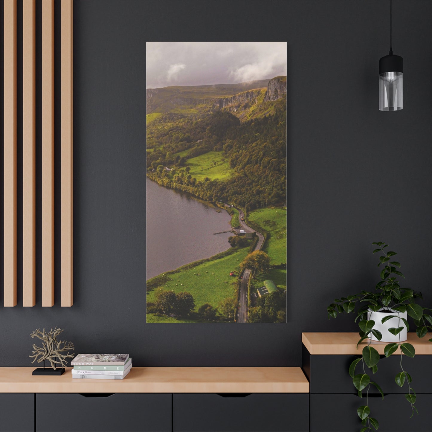 Sruth in Aghadh an Aird or The devil's Chimney Matte Canvas, Stretched, 1.25"