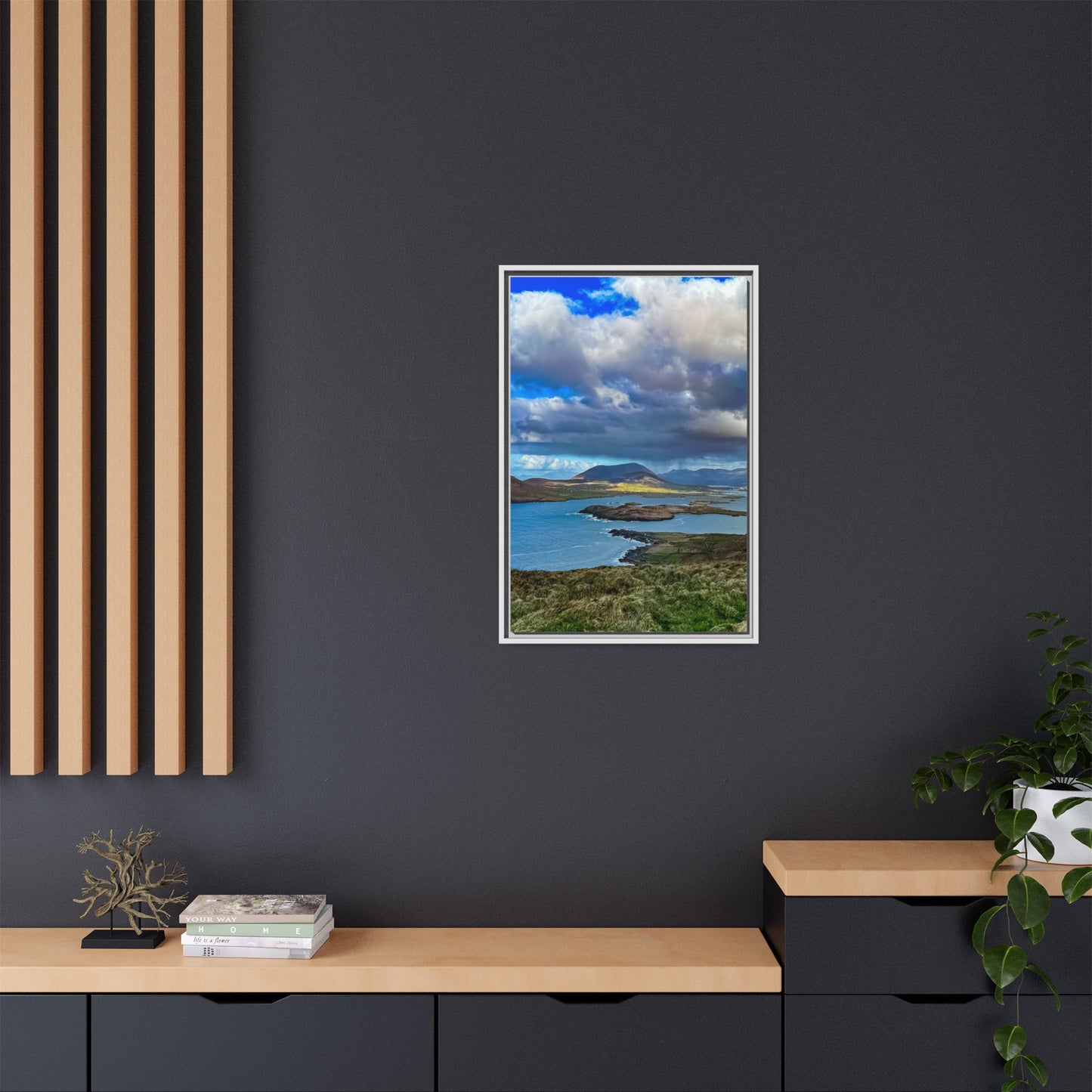Unknown Mountain Matte Canvas, Framed (Multi-color)