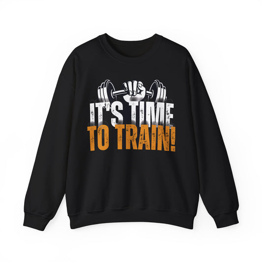 Fitness Motivation 'It's Time To Train' Unisex Heavy Blend™ Crewneck Sweatshirt