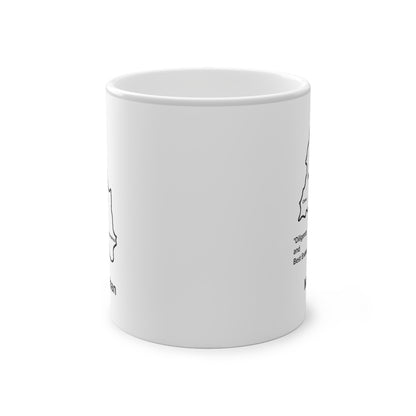 Monaghan Magic Mug: Color - Changing Coffee Cup with Artistic Map Design