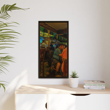 Irish Pub Matte Canvas, Framed (Multi-color)