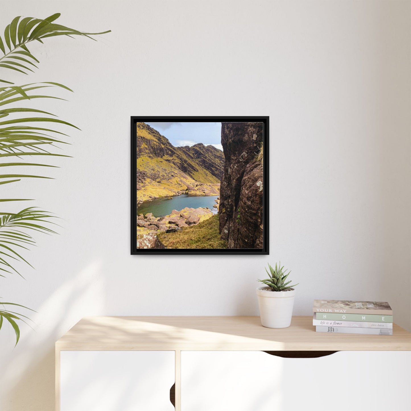 Mount Brandon Valley Matte Canvas, Framed (Multi-color)
