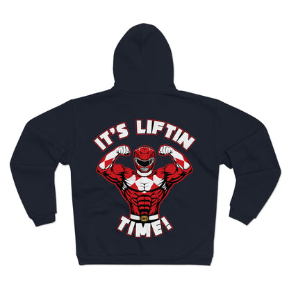 It's Liftin' Time Unisex Hooded Zip Sweatshirt - Fitness & Workout