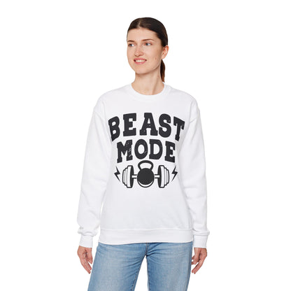 Beast Mode Unisex Heavy Blend™ Crewneck Sweatshirt - Perfect for Gym Enthusiasts