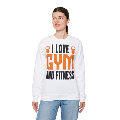 I Love Gym & Fitness Crewneck Sweatshirt - Unisex Heavy Blend™