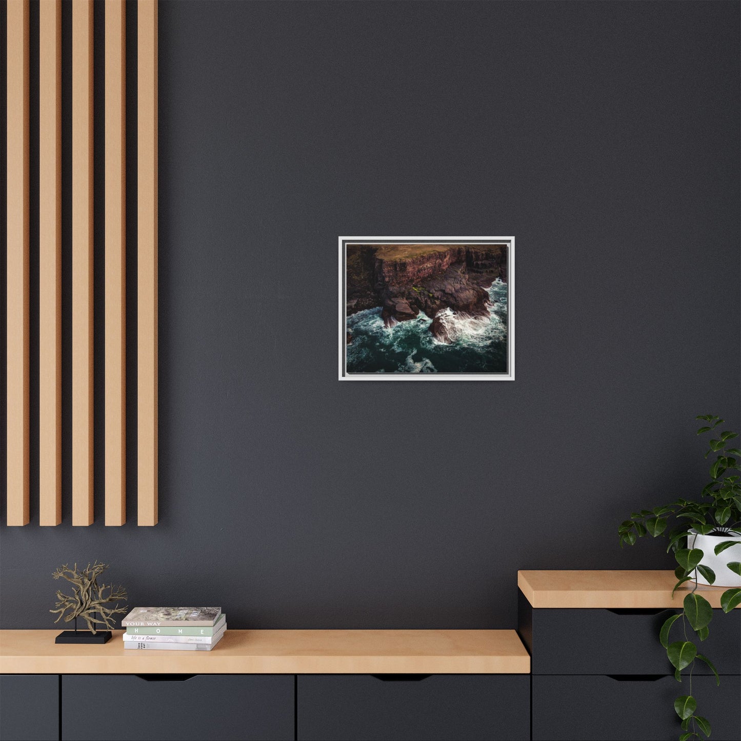 Kerry Head Matte Canvas, Framed (Multi-color)