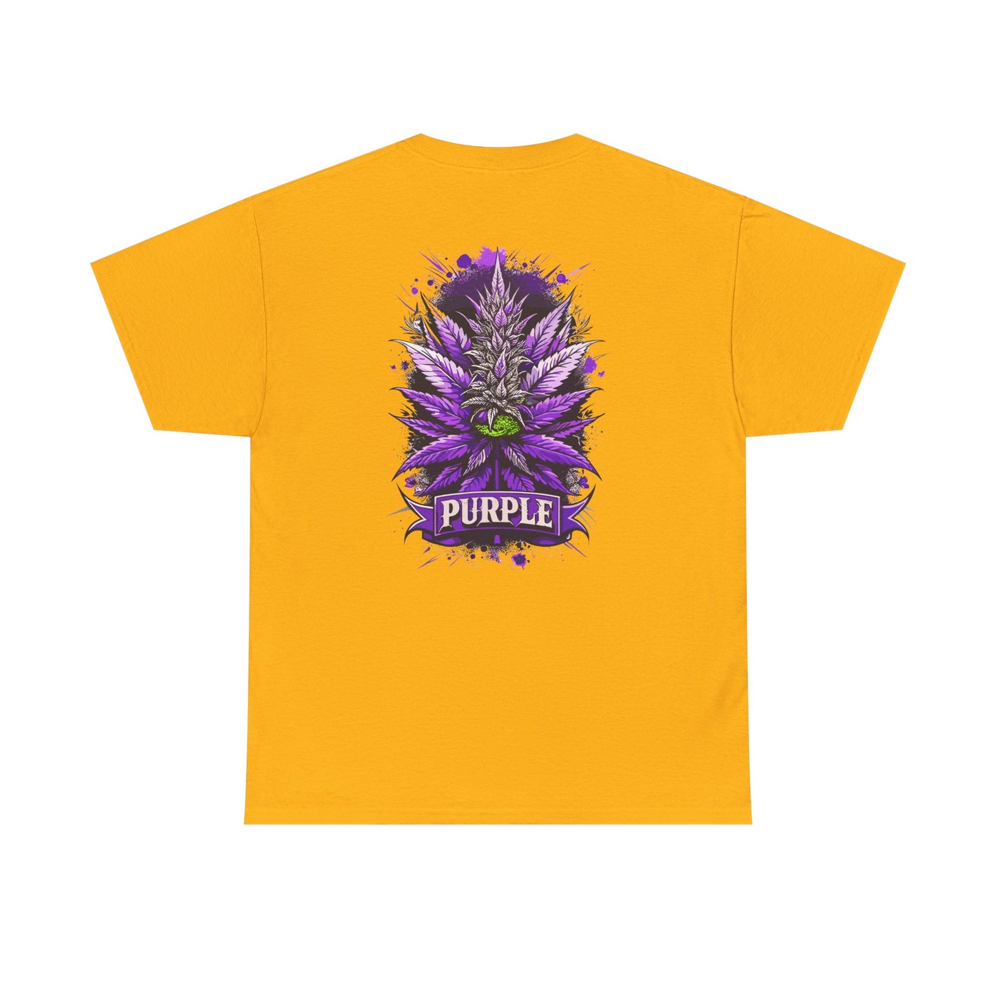 Purple Cannabis Bud T-Shirt — Bold Psychedelic Marijuana Graphic Tee