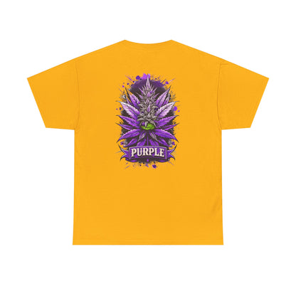 Purple Cannabis Bud T-Shirt — Bold Psychedelic Marijuana Graphic Tee
