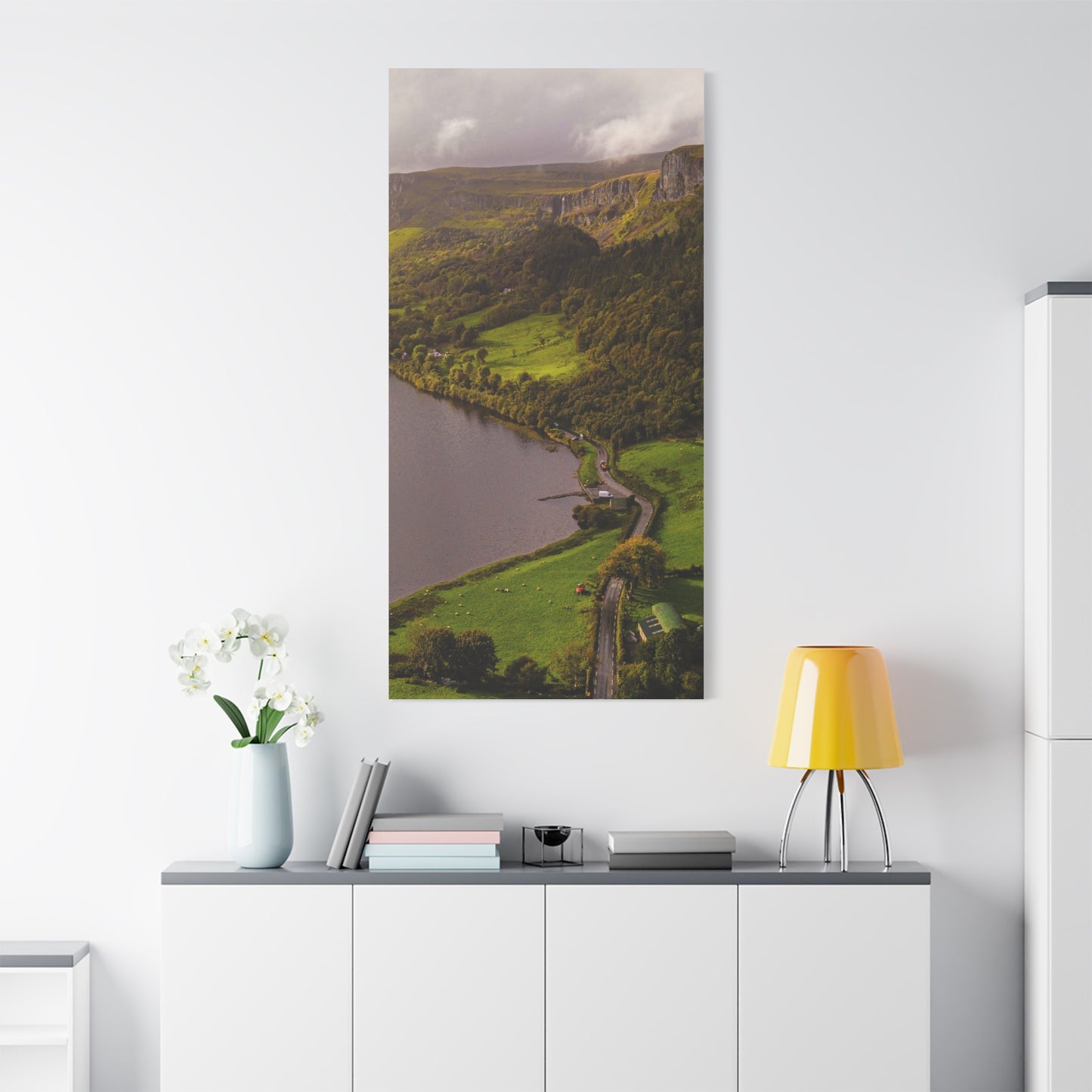 Sruth in Aghadh an Aird or The devil's Chimney Matte Canvas, Stretched, 1.25"