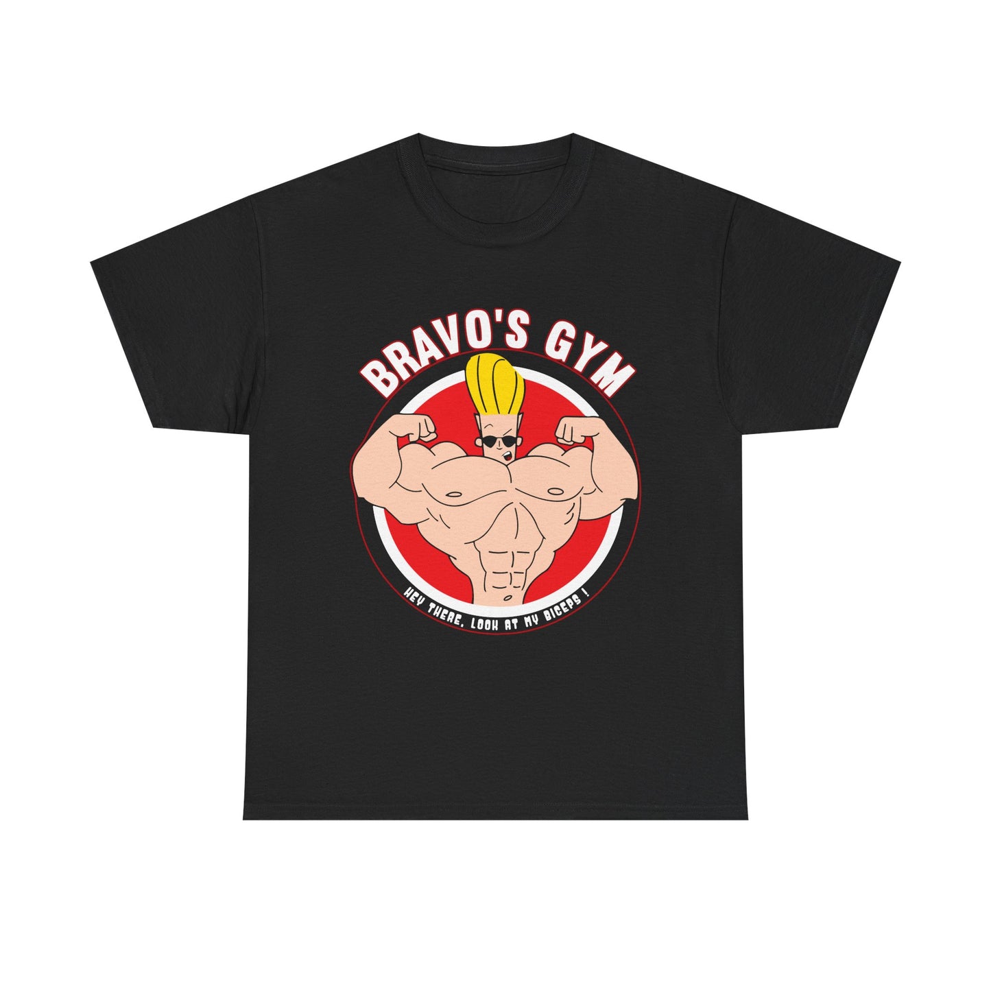 Bravo's Gym Unisex Heavy Cotton Tee - Perfect for Fitness Enthusiasts | Gym Motivation Shirt Black