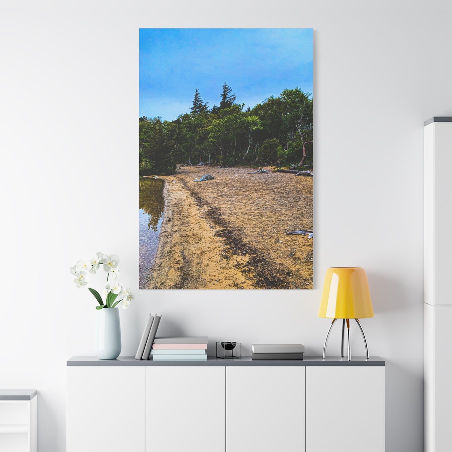 Muckross Lake Beach Matte Canvas, Stretched, 1.25"