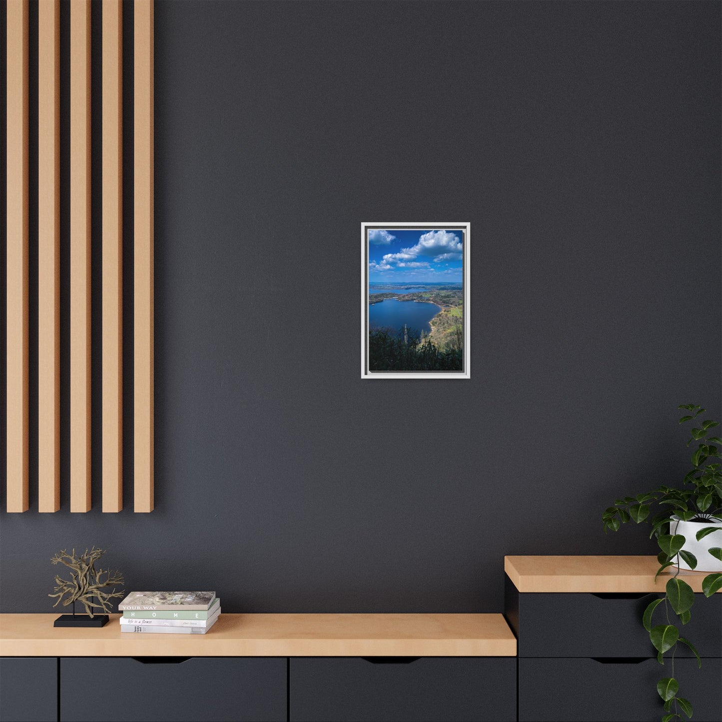 Kuckross Lake Matte Canvas, Framed (Multi-color)