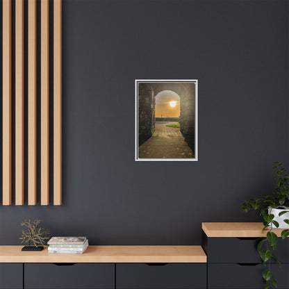 Pillars Matte Canvas, Framed (Multi-color)