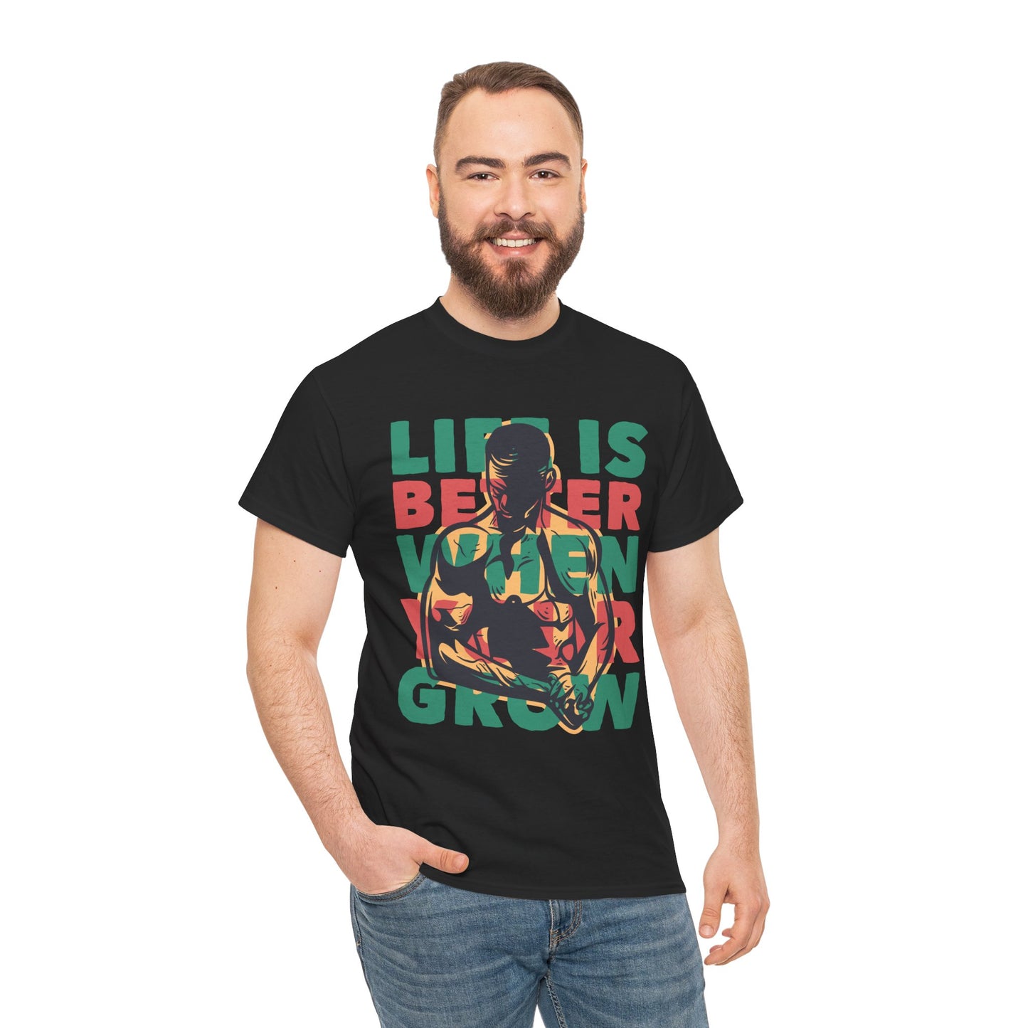 Life Is Unisex Heavy Cotton Tee